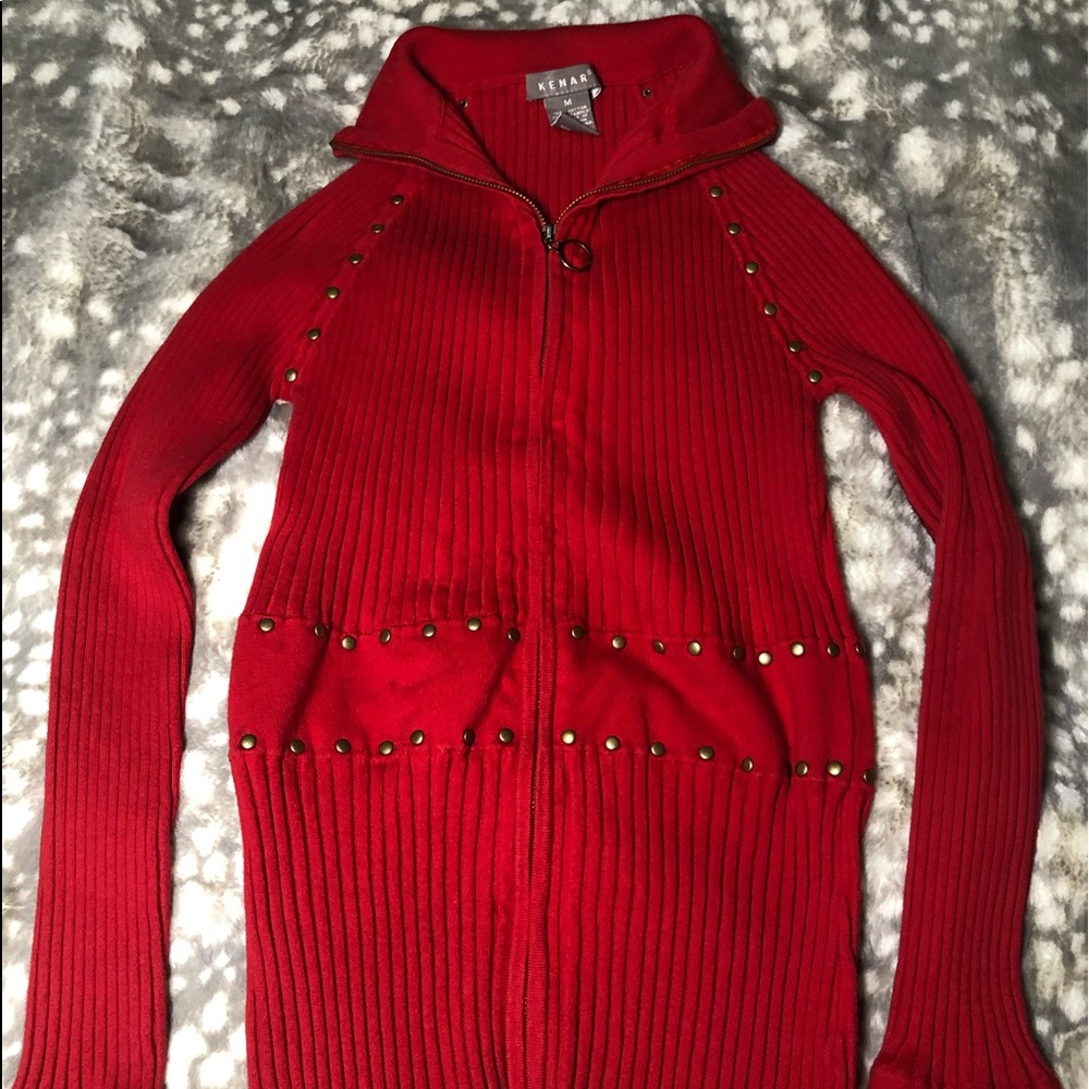 Stretch sweater.